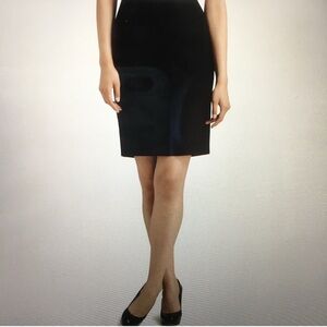 Tory Burch Wool Cotton Classic Pencil Women's Black Skirt Career Wear Office 8